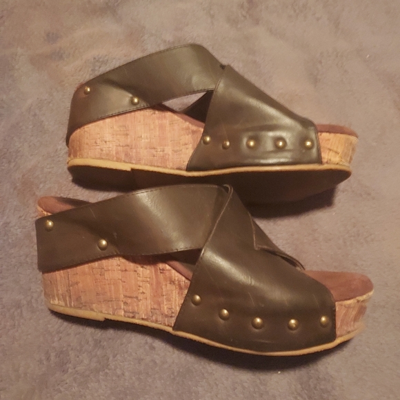 Ruff hewn Brown leather women's sandals - Picture 4 of 4